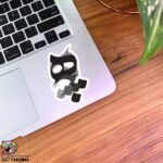 استیکر خطاطی هیچ با فونت نستعلیق