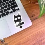 استیکر خطاطی هیچ با فونت نستعلیق