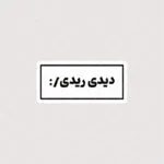 استیکر دیدی ریدی :/