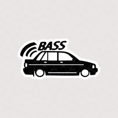 استیکر پراید طرح BASS