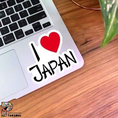 استیکر I LOVE JAPAN