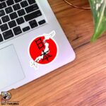 برچسب نقشه ژاپن در دایره قرمز