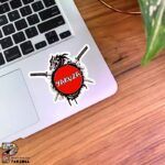 استیکر YAKUZA و شمشیر کاتانا با سر اژدها