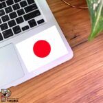استیکر پرچم ژاپن