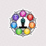 استیکر یوگا و هفت چاکرا