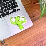 استیکر قورباغه عضلانی