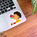 استیکر پونیو در حال بوس دادن