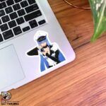 استیکر Esdeath با چشمان بسته از انیمه Akame ga Kill