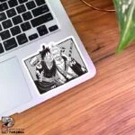 استیکر لوفی و زورو سیاه سفید