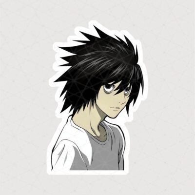 استیکر چهره شخصیت L Lawliet از انیمه Death Note