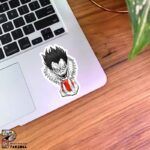 استیکر ریوک شیطان مرگ همراه با یک عدد سیب تو دستش از انیمه Death Note