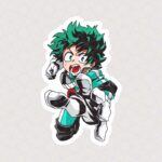 استیکر شخصیت Izuku Midoriya از انیمه My Hero Academia