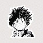 استیکر دکو طرح سیاه و سفید