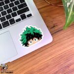 استیکر Deko با موهای سبز از انیمه My Hero Academia