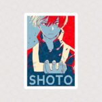 استیکر کارت شوتو تودوروک از انیمه My Hero Academia
