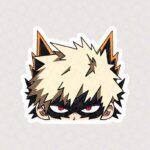 استیکر چهره کاتسوکی باکوگو