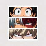 استیکر چشمان شخصیت‌های اصلی انیمه My Hero Academia 