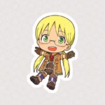 استیکر شخصیت Riko با موهای زرد  از انیمه Made in Abyss