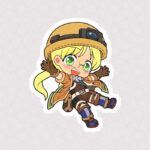 استیکر Riko با چهره خندان