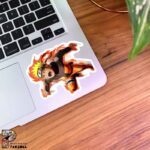 استیکر ناروتو در حال اجرای تکنیک راسن‌گان