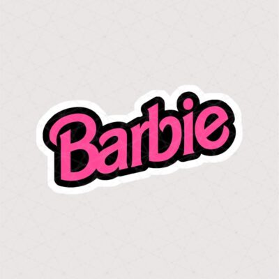 استیکر متن صورتی Barbie