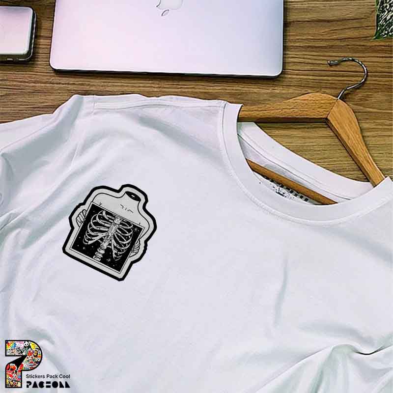 8628 P Sticker Skeleton استیکر اسکلت با عکس رادیوگرافی