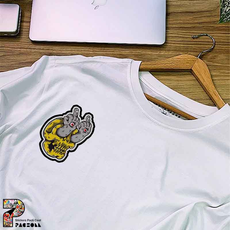 8630 P Sticker Skeleton استیکر دست بیرون زده از چشم اسکلت