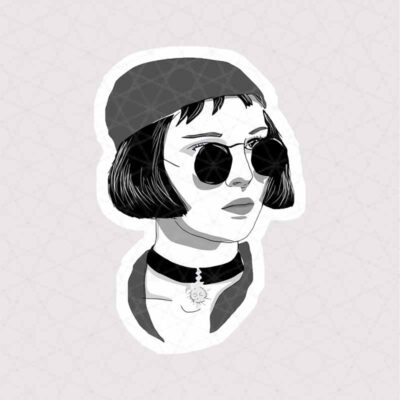 استیکر ماتیلدا به شکل گرافیکی از فیلم لئون حرفه‌ای
