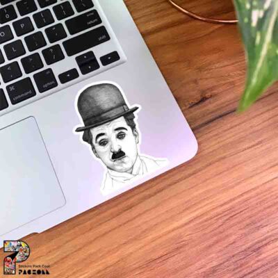 استیکر نقاش چهره چارلی چاپلین