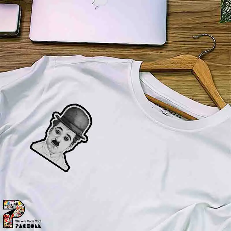 استیکر نقاش چهره چارلی چاپلین