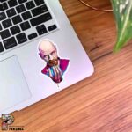 استیکر گوی آبی در دست walter white