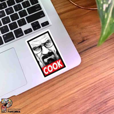 استیکر چهره والتر وایت طرح Cook
