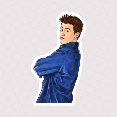 استیکر Joey Tribbiani دست به سینه