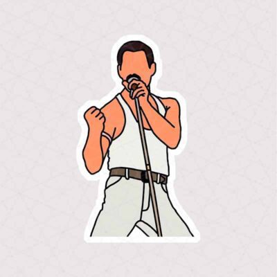 استیکر گرافیکی Freddie Mercury