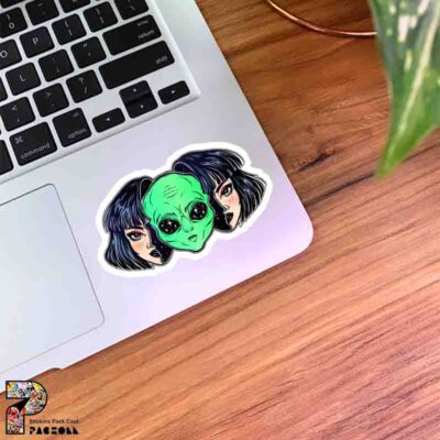 استیکر دختر فضایی طرح Alien
