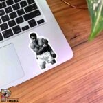 استیکر سیاه و سفید محمد علی کلی