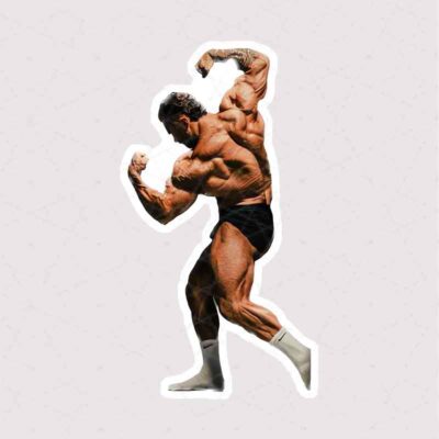 استیکر Chris Bumstead در حال فیگور گرفتن