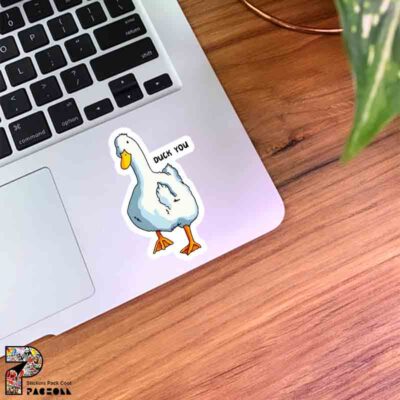 استیکر اردک کارتونی طرح Duck You