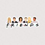 استیکر لوگو و اعضای فرندز
