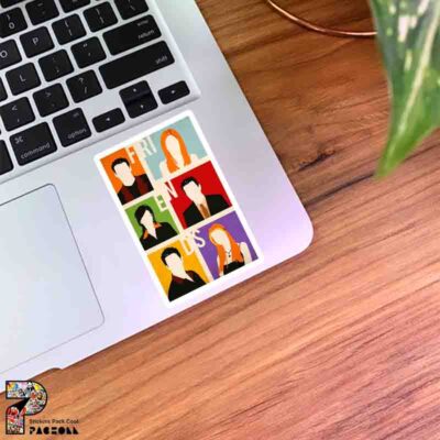 استیکر اعضای فرندز به شکل گرافیکی