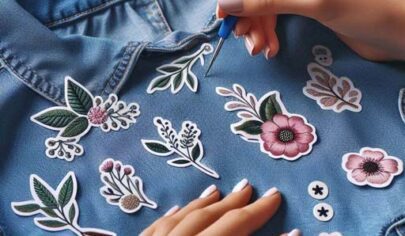 تزیین لباس با استیکر پارچه‌ای