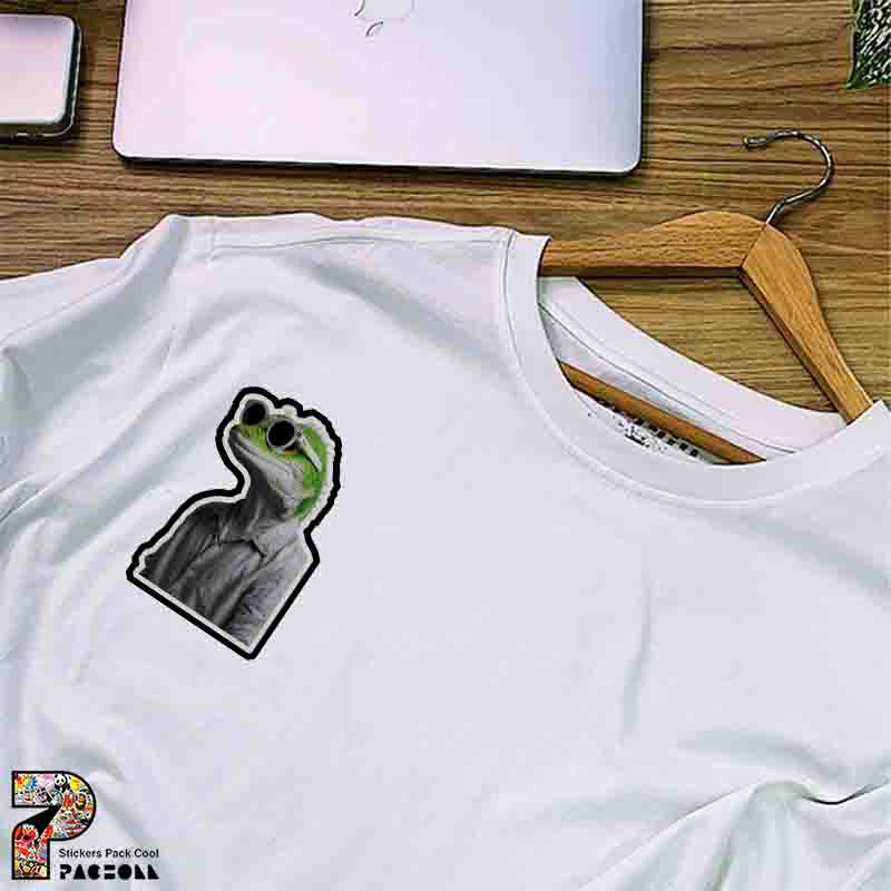 9298 P Sticker Chameleons استیکر مارمولک شیک و عینکی