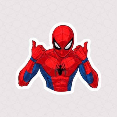 استیکر مرد عنکبوتی - حالت انگشت اشاره