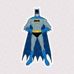 استیکر BatMan با با شنل آبی