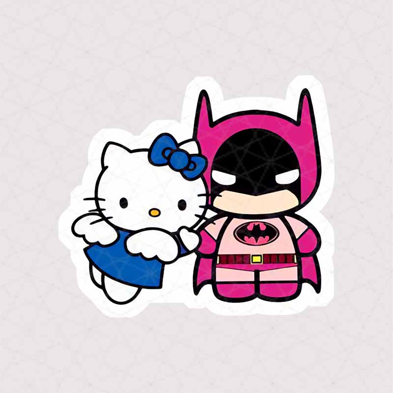 5302 Asli Sticker Batman استیکر بتمن صورتی و هلوکیتی