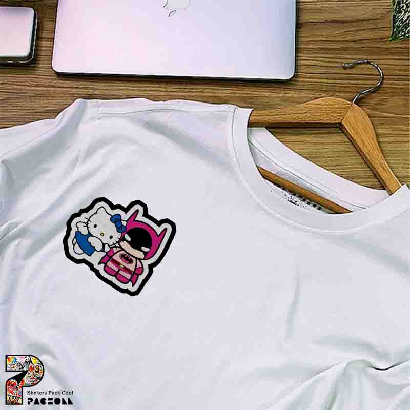 5302 P Sticker Batman استیکر بتمن صورتی و هلوکیتی