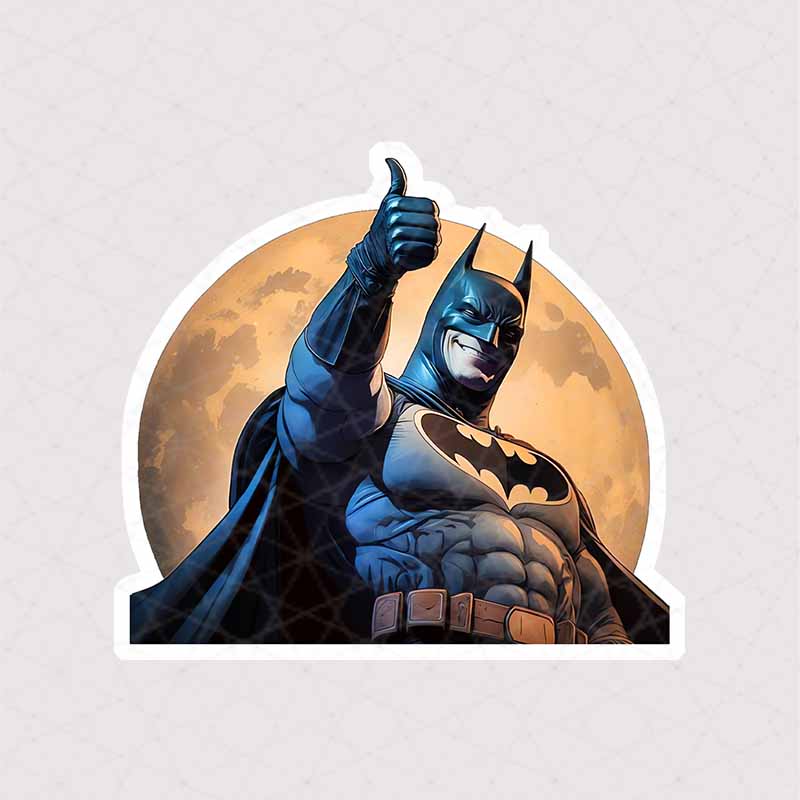 5307 Asli Sticker Batman استیکر بتمن با پس زمینه ماه