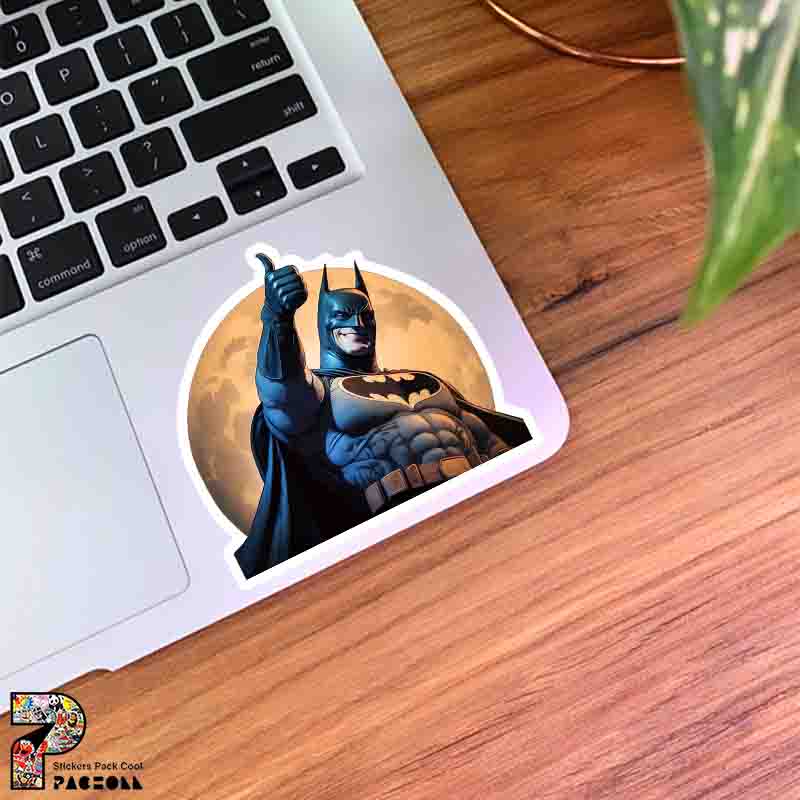 5307 K Sticker Batman استیکر بتمن با پس زمینه ماه