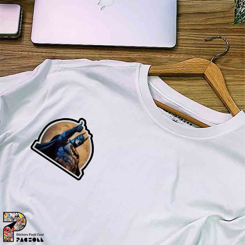 5307 P Sticker Batman استیکر بتمن با پس زمینه ماه
