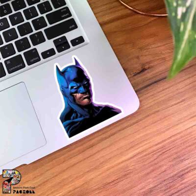 استیکر چهره بتمن به رنگ ابی و بنفش